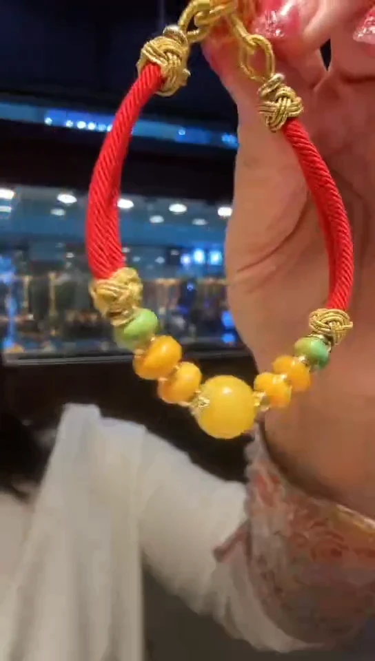【闪购商品】蜜蜡手绳未镶嵌23-12-001红绳