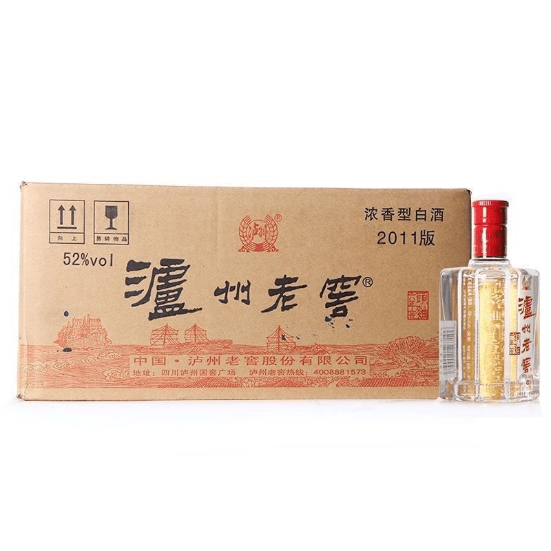 【整箱稀缺版】泸州酒老窖六年窖头曲52度125ML*24瓶浓香型高度白酒