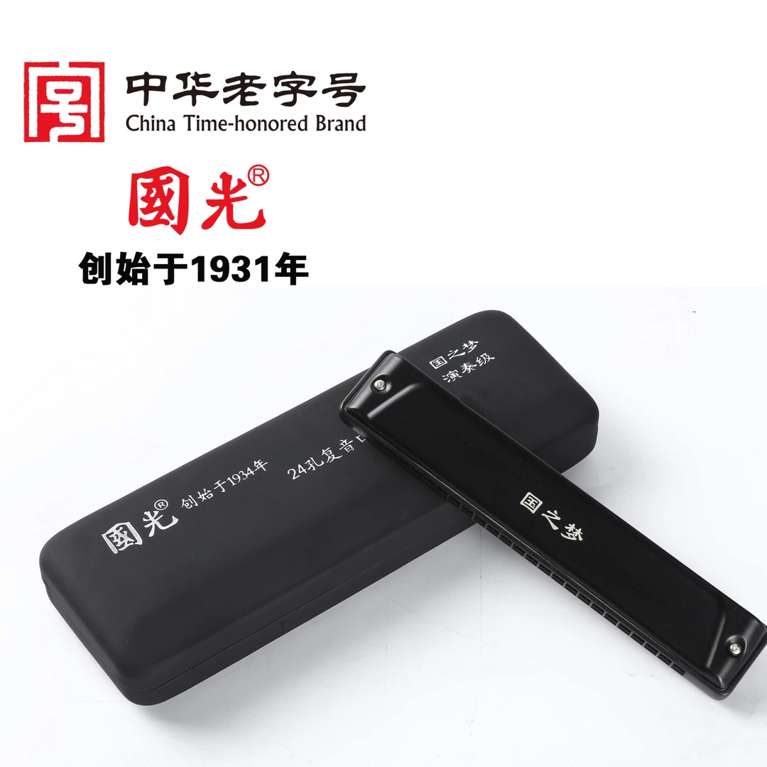 国光24孔国之梦演奏级12调单支口琴