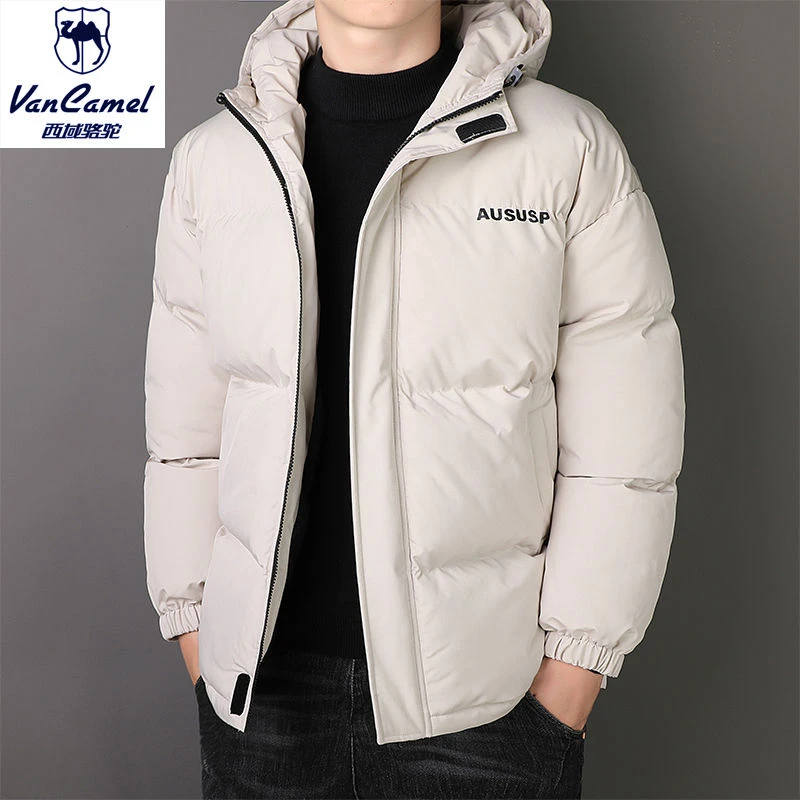 VANCAMEL西域骆驼加厚保暖棉衣冬季棉袄外套宽松休闲冬装男士棉服