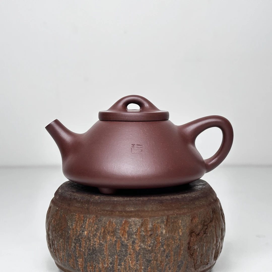 旭壶山房，玩壶圣手，石瓢，110cc左右，紫泥