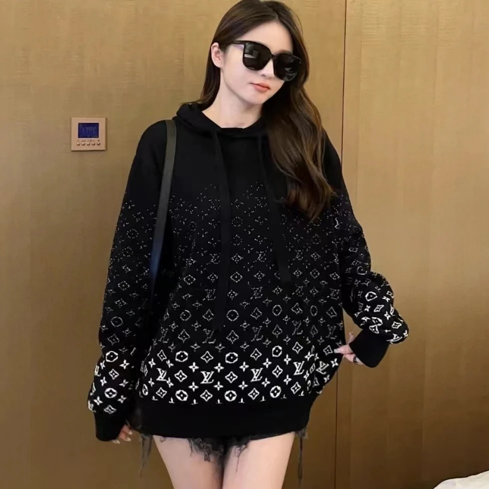 全新未使用 LouisVuitton/路易威登 XH满天星老花卫衣帽衫 HNN45W