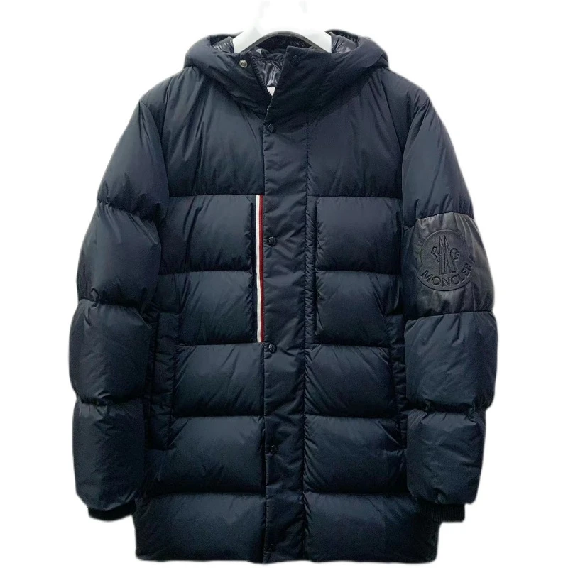 全新未使用 MONCLER MARCEAU  秋冬手臂字母中长款羽绒服 1C00016