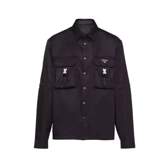 全新未使用 Prada/普拉达 23春夏三角标尼龙口袋外套夹克 SC548