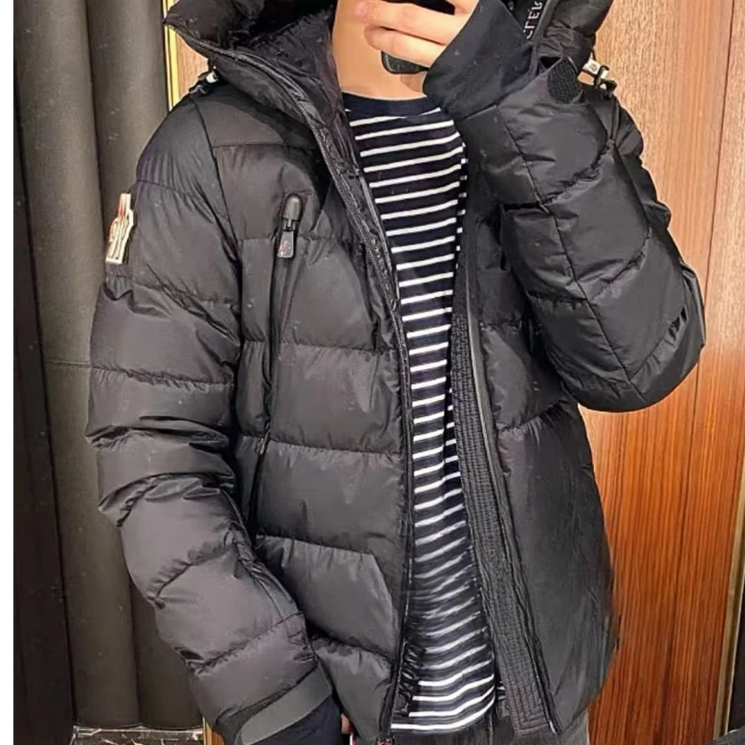 全新未使用 MONCLER M 秋冬CAMURAC滑雪双拉链袖标羽绒服1A50540