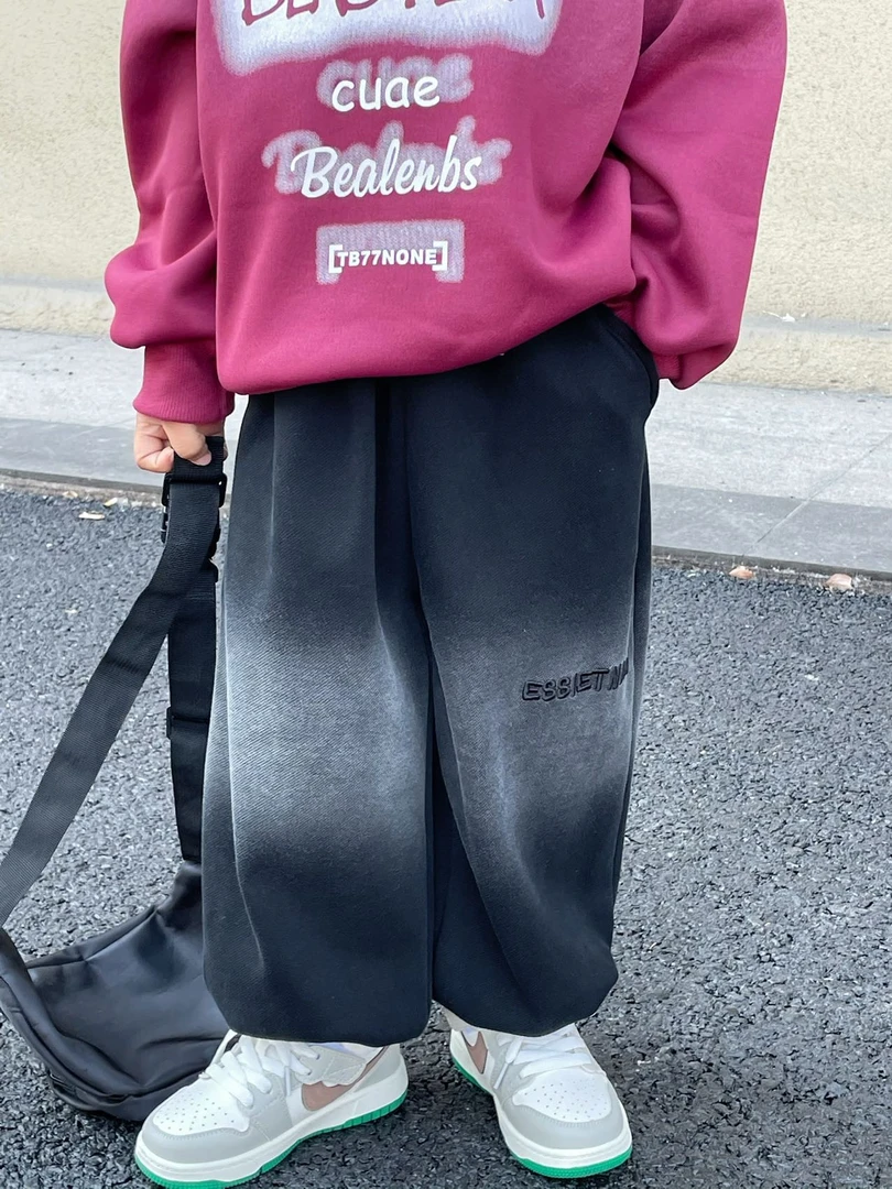 儿童2025秋装新款男童卫裤中小童休闲运动长裤男女童休闲裤潮