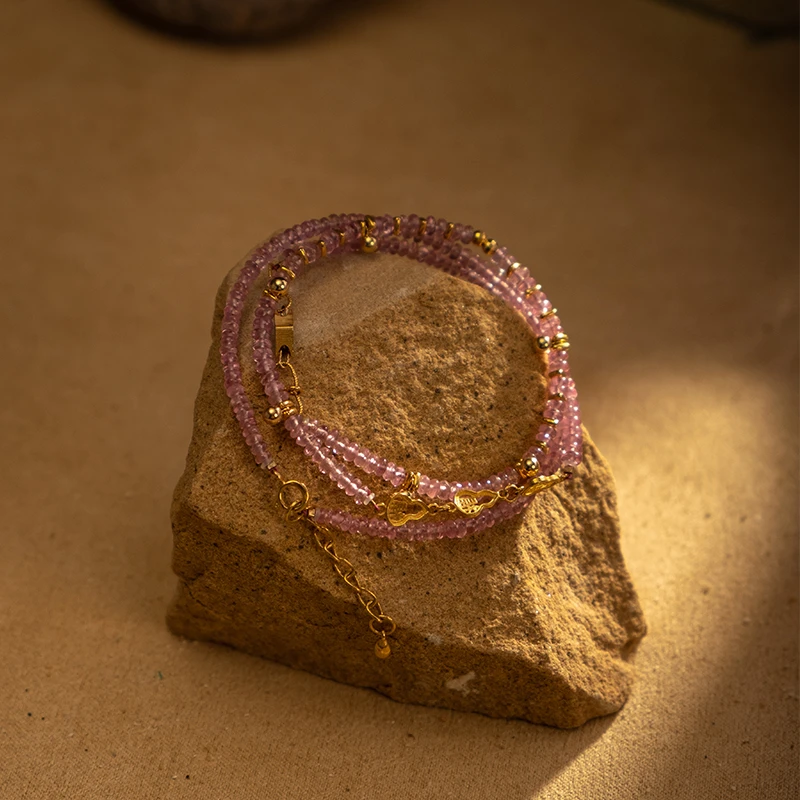 【熙么】吟浅 尖晶石 项链 18K金镶嵌N02D-1957多样性发其一