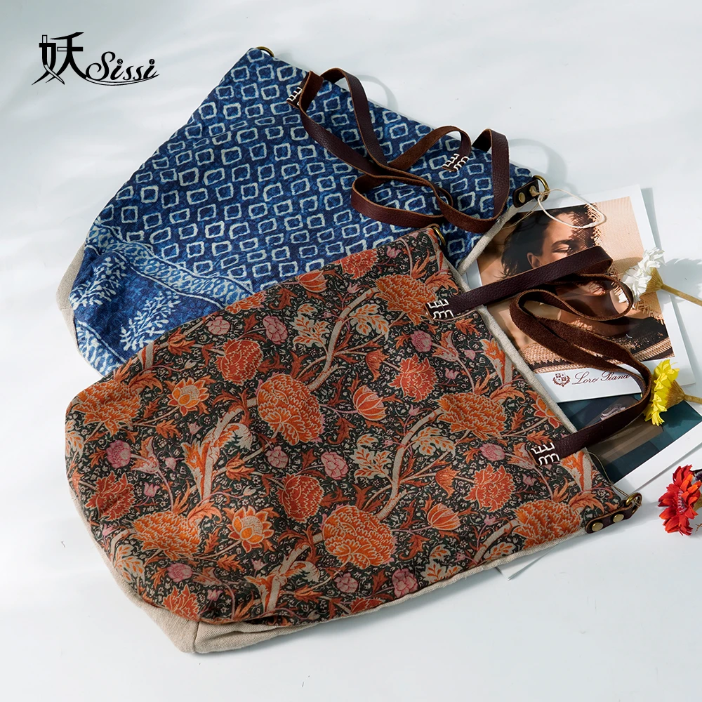 G 宠粉配件-23秋冬复古艺术花大布包