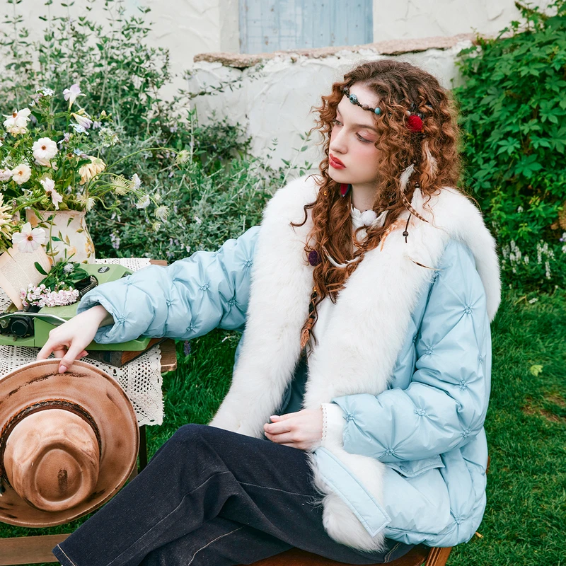 【诗语专属】菀草壹羽绒服2024冬季新款保暖鸭绒外套Y17951351