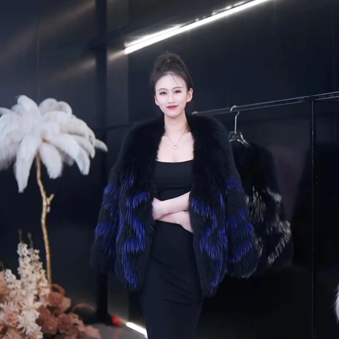 【BOSS专属】‘暗夜星空’网红百搭设计感设计师冬季外套黑色03312