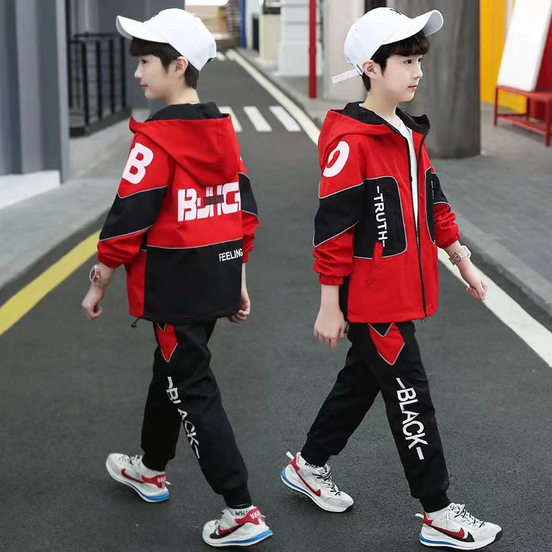 童装男童春秋装套装2025新款儿童中大童男孩春秋季洋气衣服两件套