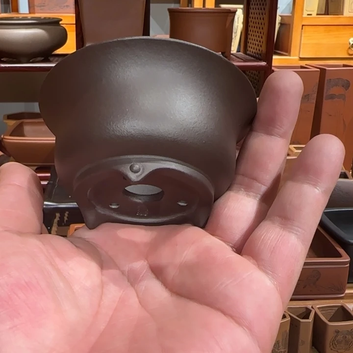 紫砂花盆原矿紫泥