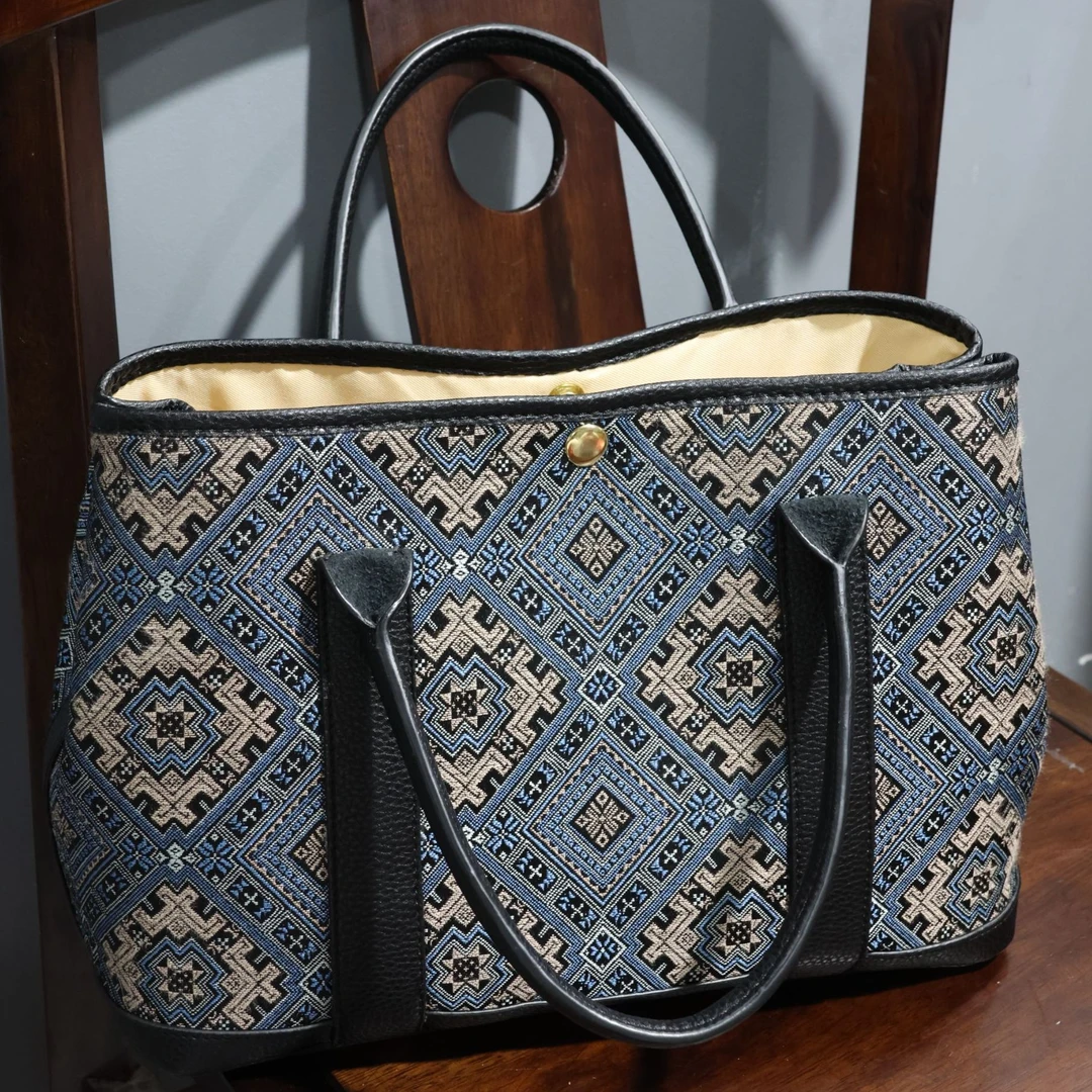 广西非遗壮锦休闲手提包