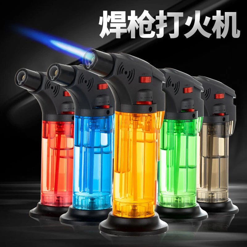 新款防风打火机点艾灸户外烧烤耐高温点火器高颜值直冲强劲喷火枪