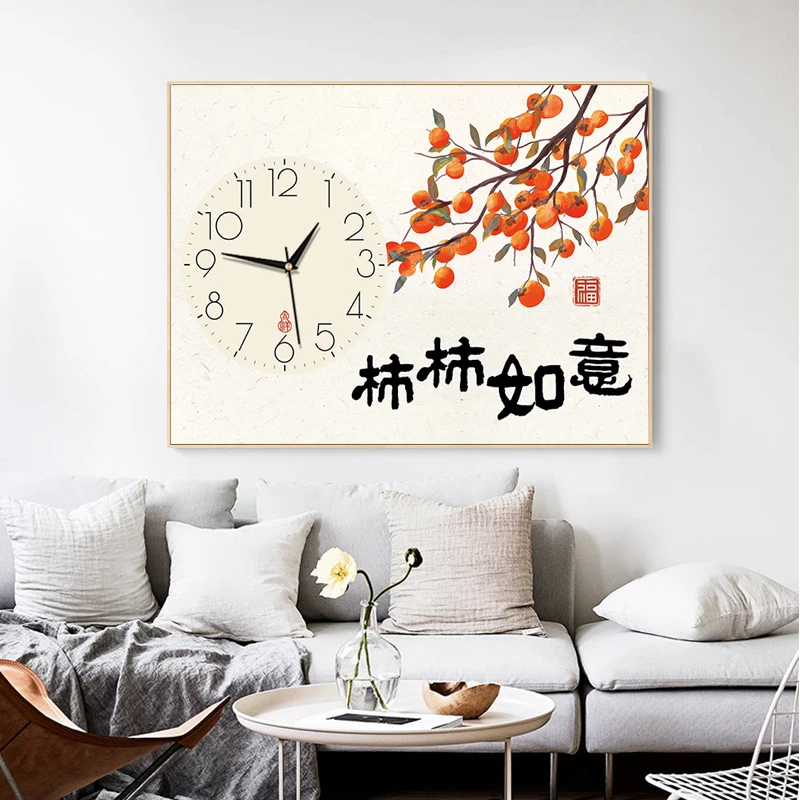 十字绣2025年新款钟表05现代diy自己绣小鹿简约大气简单手工小件