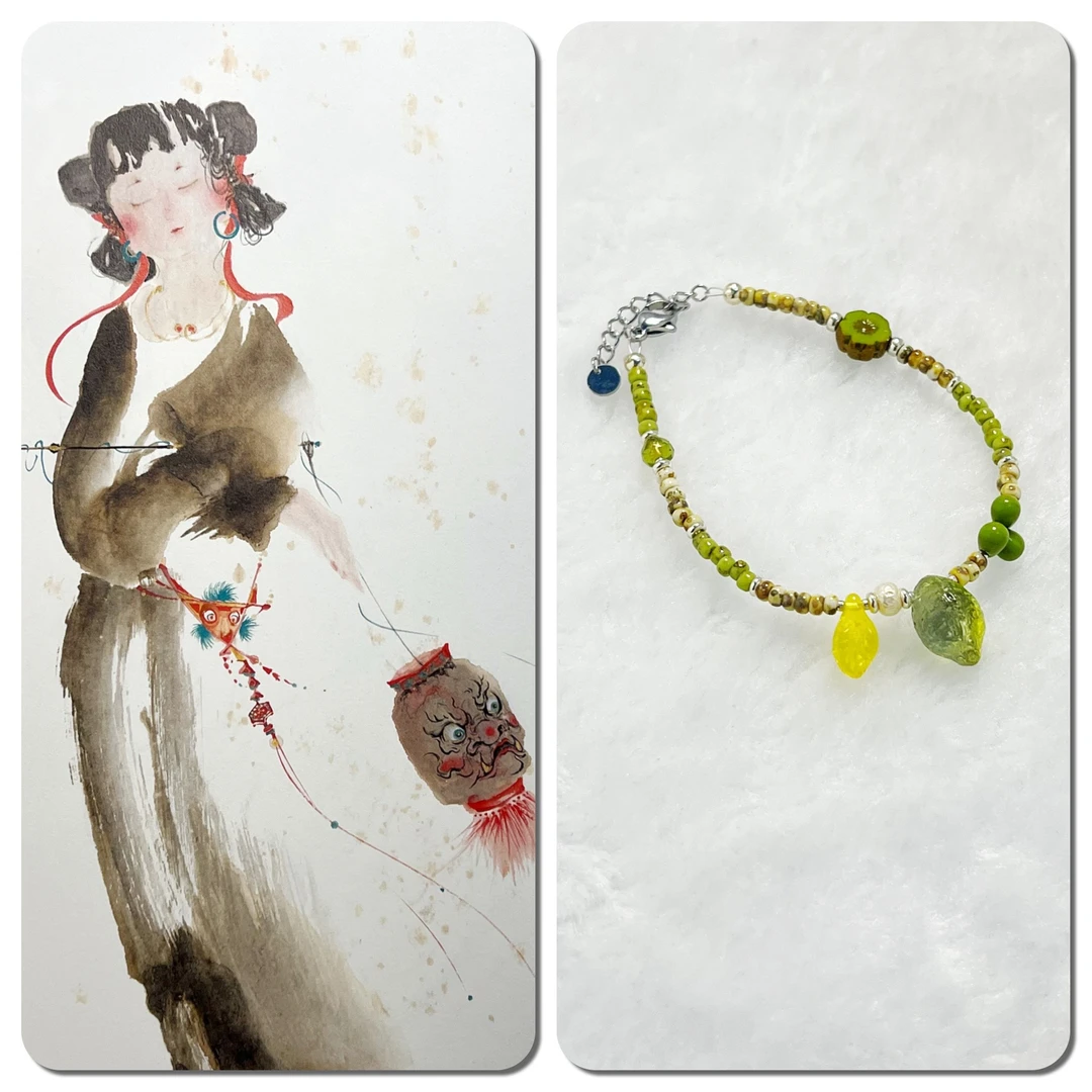 手工串珠 | 复古风国风民族风 | 首饰编织S202【本店均是孤品】