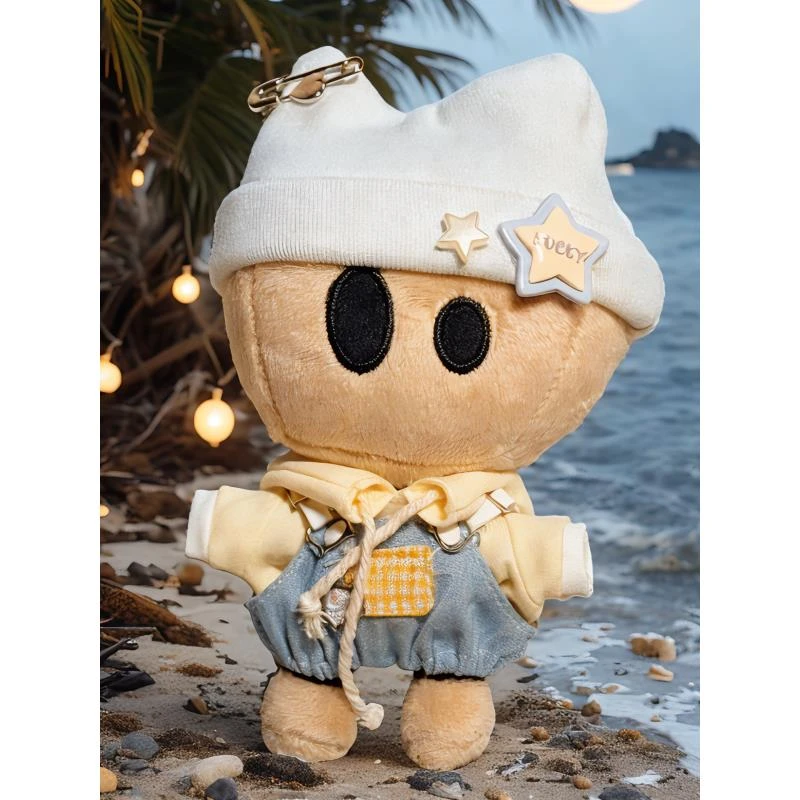 dsp玩偶星星帽背带裤小D娃衣服薛之谦纸袋人变装花朵毛绒天外来物