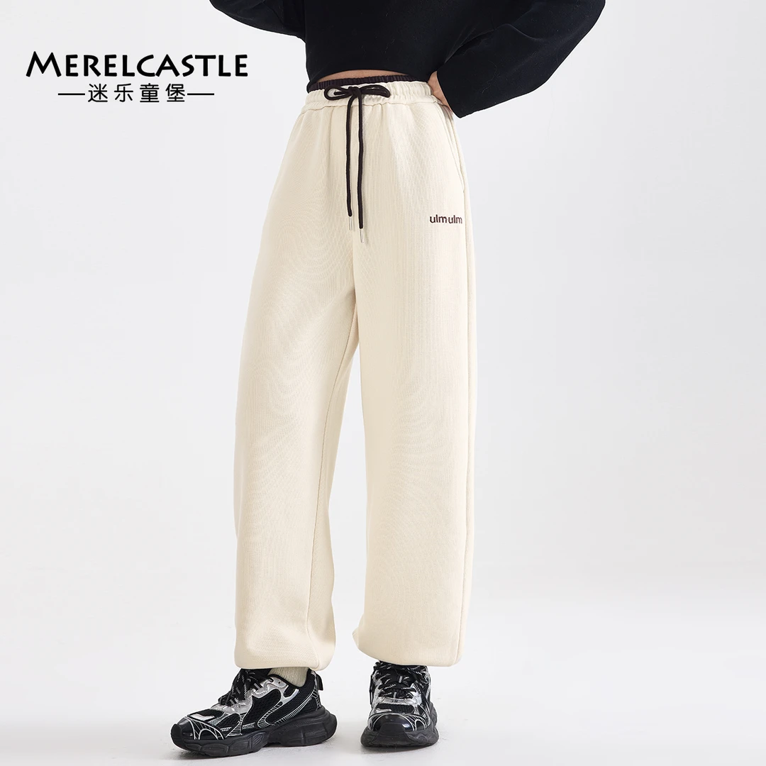 C4184新款今年流行爆款裤子女童秋冬加绒加厚休闲运动裤大童冬装