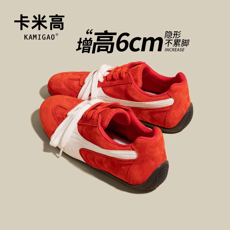 6CM内增高德训鞋女联名阿甘鞋小个子厚底欧若风运动休闲鞋KM-W575