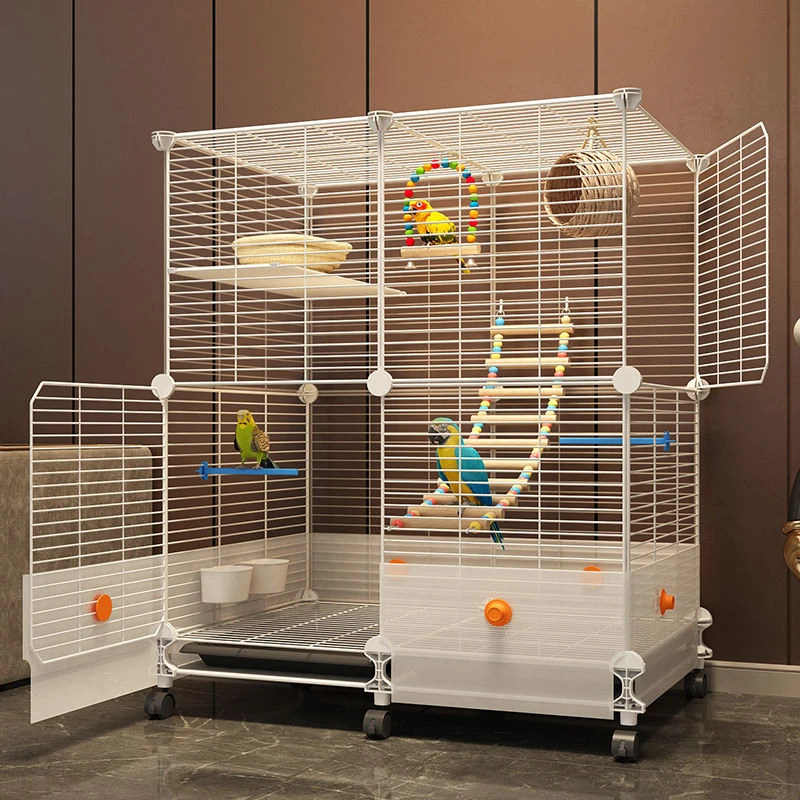 鸟笼鹦鹉笼子家用大号玄凤牡丹虎皮小太阳专用新型防溅洒豪华别墅