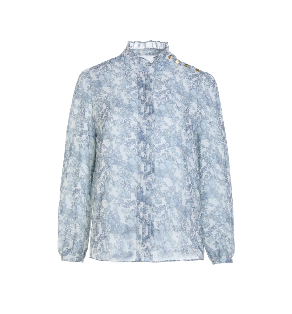 L·W画而诗印花衬衫LBD82018S