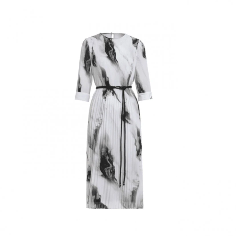 气质长款轻奢休闲百搭法式夏季女装连衣裙