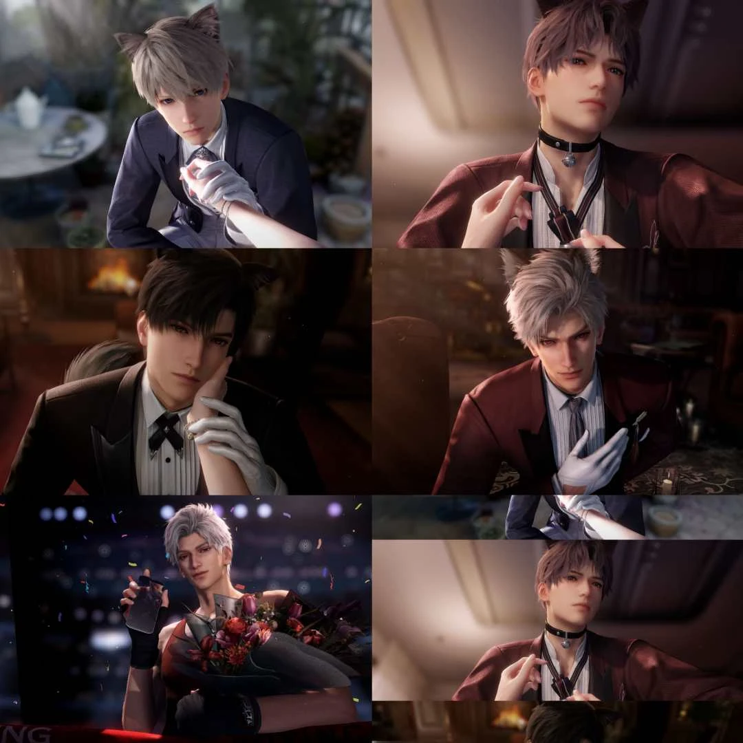 恋与深空亚克力色纸猫猫