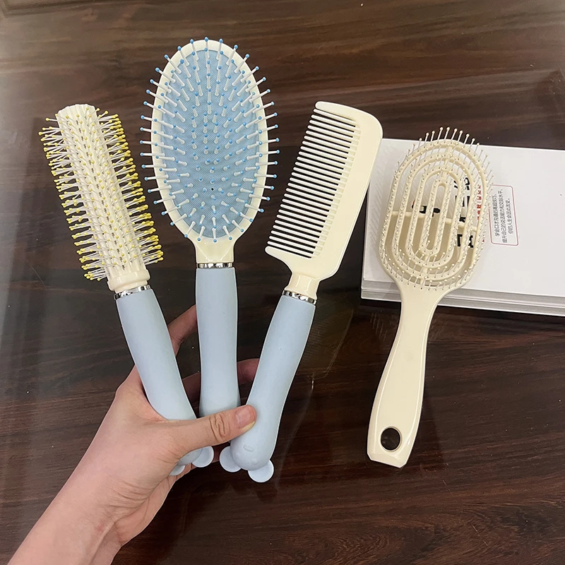 气垫梳按摩女士专用可爱长发卷发内扣圆筒梳排骨梳直发梳学生宿舍