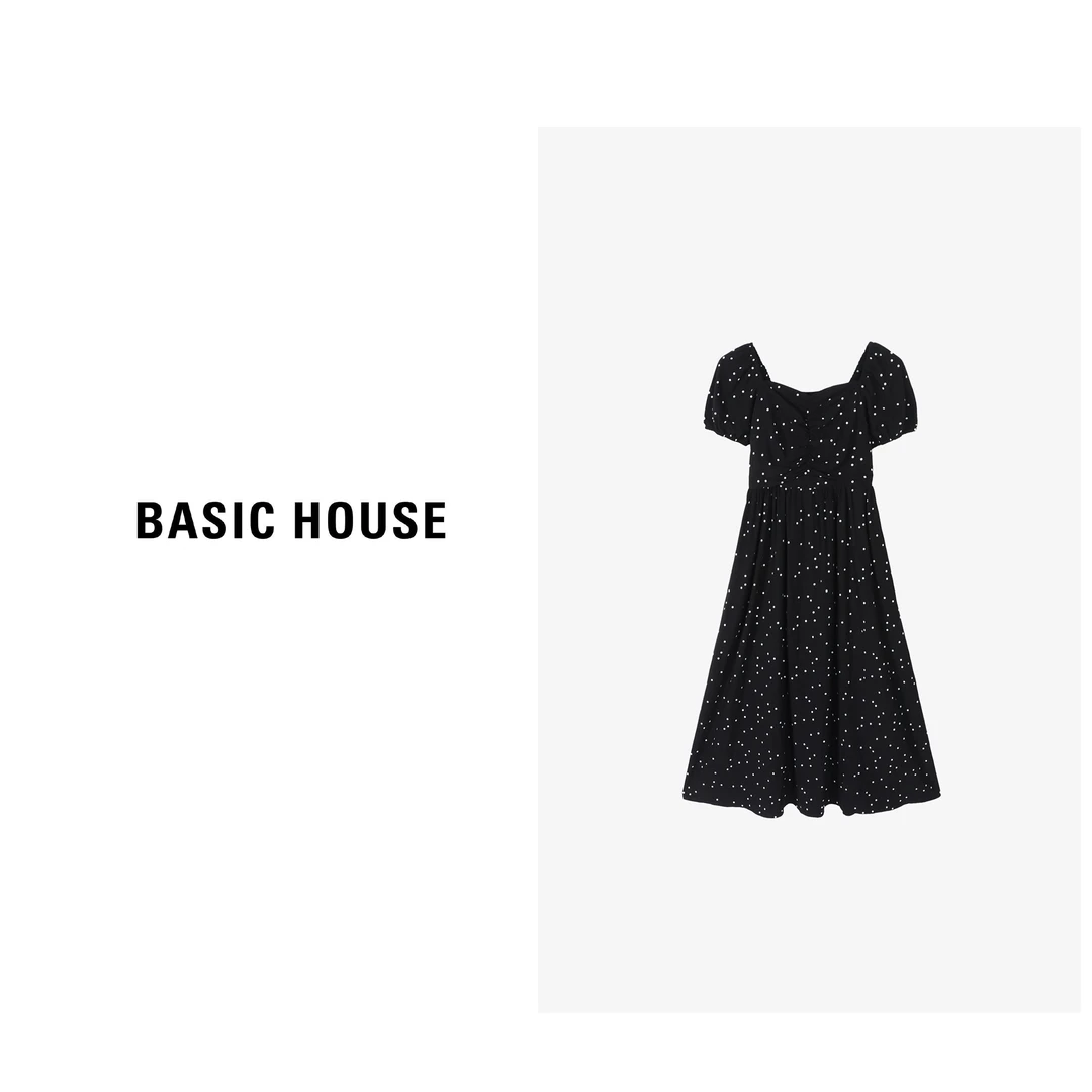 【籽言专属】Basic House/百家好连衣裙法式时尚长裙-B0624B5T622