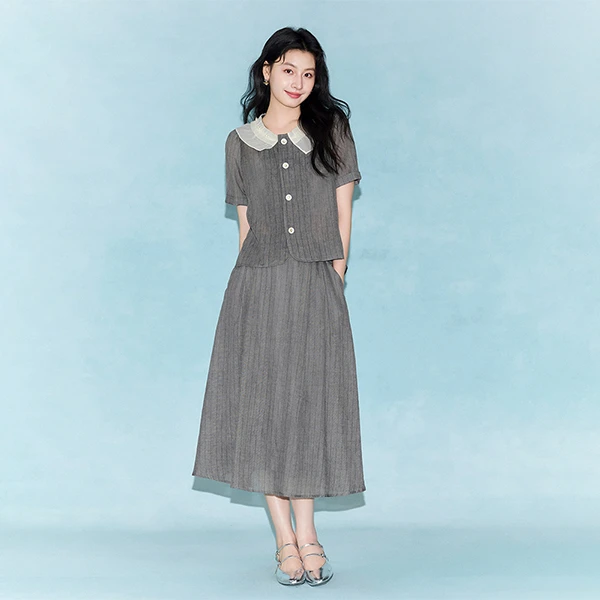 【陈大可专属】Basic House/百家好洋气女上衣+半裙套装B0624B5U462