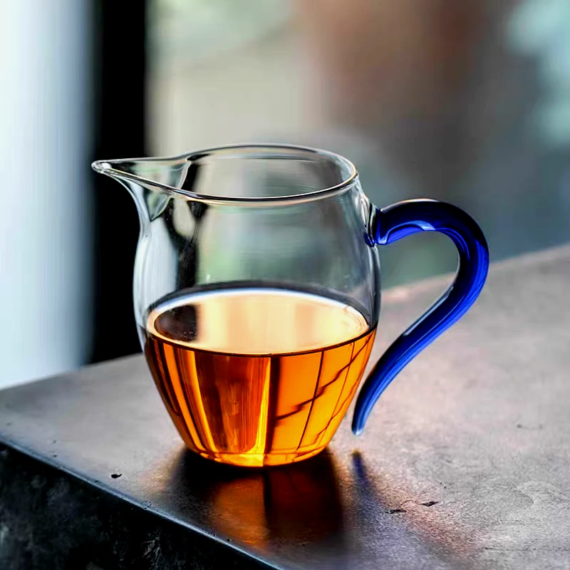 公道杯加厚玻璃耐热透明泡茶过滤功夫茶具配件茶海分茶器茶漏套装