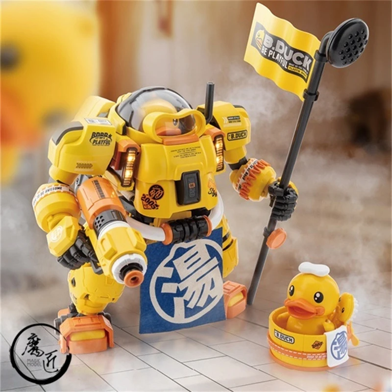 圣斯基X安村蛋 斯巴达克 小黄鸭 Spa Duck 潮兽国创机甲 魔匠模型