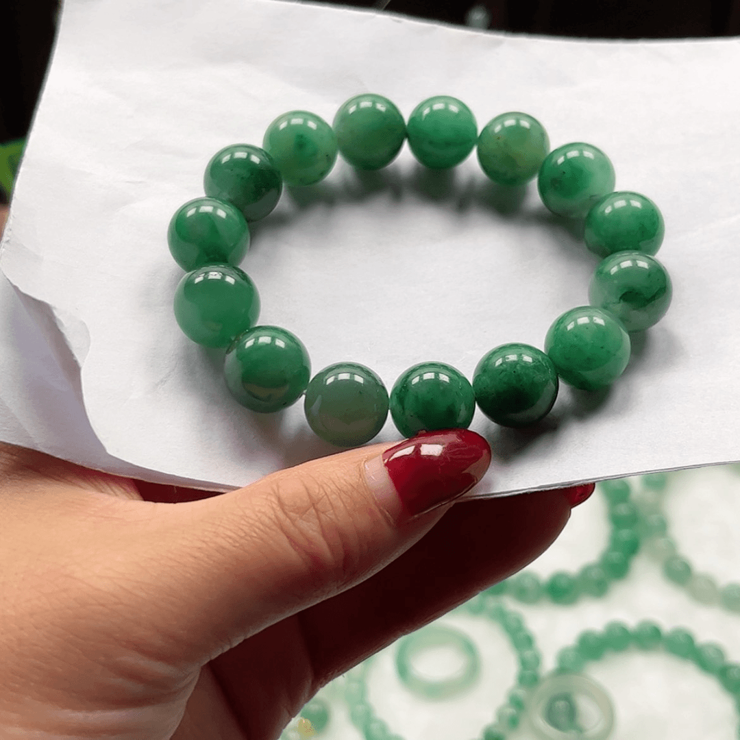 【闪购商品】石英质玉手串未镶嵌手串13.6