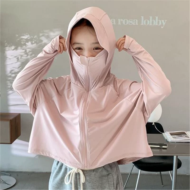 女童冰丝防晒衣2025新款洋气轻薄儿童户外防晒衫洋气薄款防晒服潮