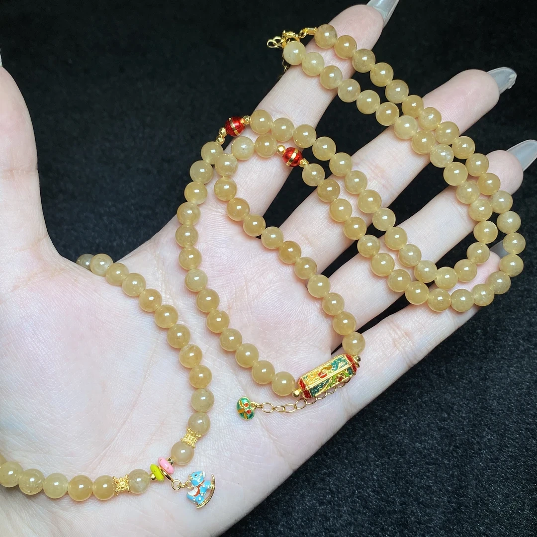 【小北好物】和田玉两件套尺寸约6mm【多样性发一件】2QH09X779