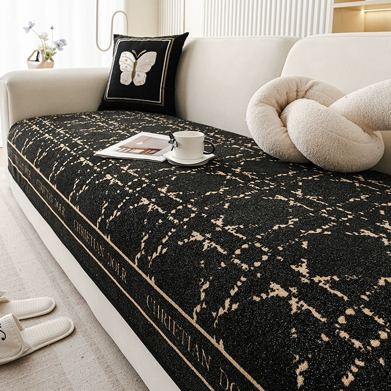 格韵四季通用沙发垫直排高级感防滑皮沙发垫2025新款套罩坐垫子