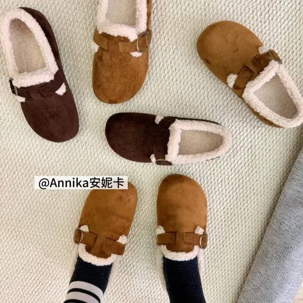 纯色棉鞋 博肯复古港风休闲风潮流风极简风