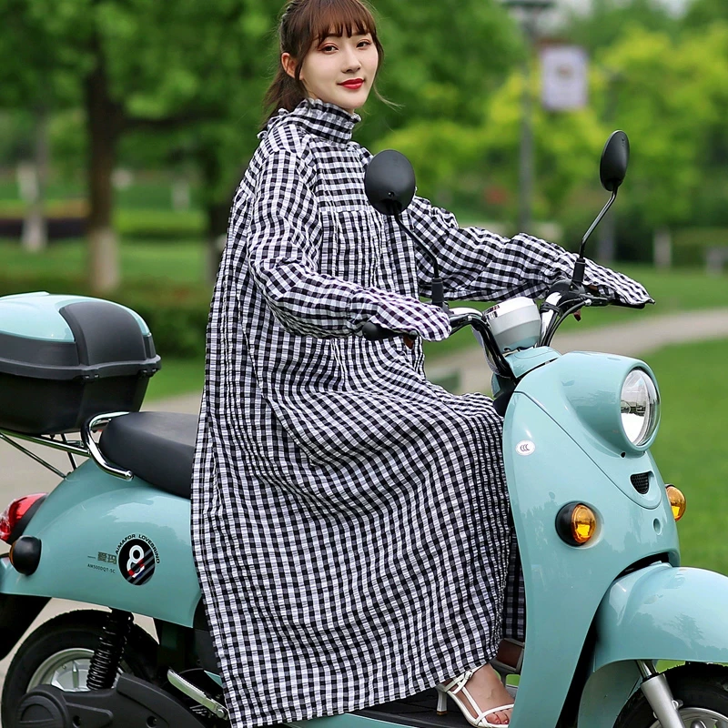 电动车防晒衣服女全身夏季长款罩衣透气薄骑摩托车电瓶车防紫外线