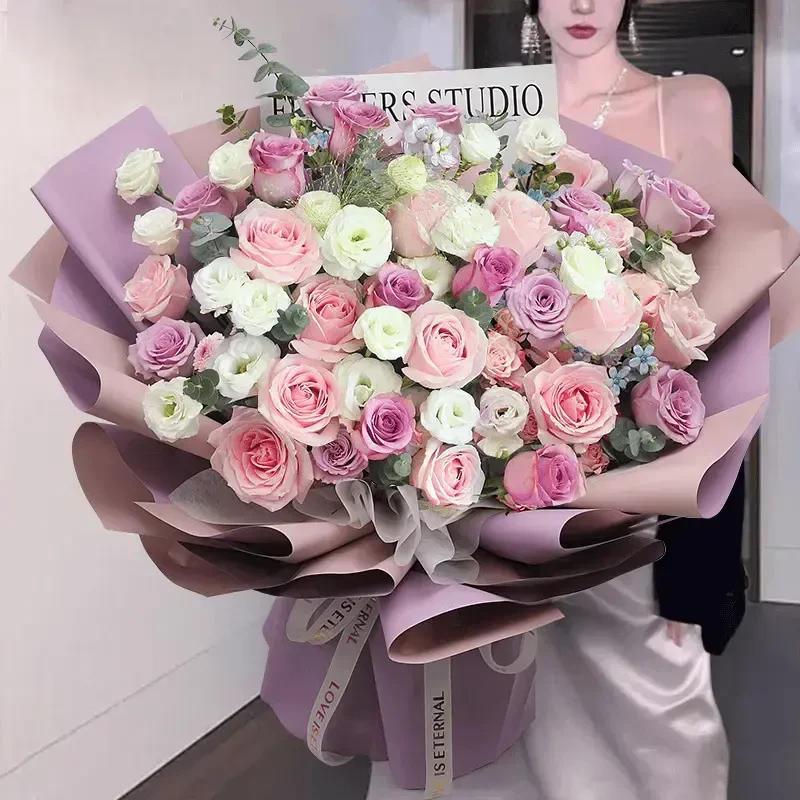 【元旦跨年】巨型超大花束绣球玫瑰花鲜花速递同城生日同城鲜花直送