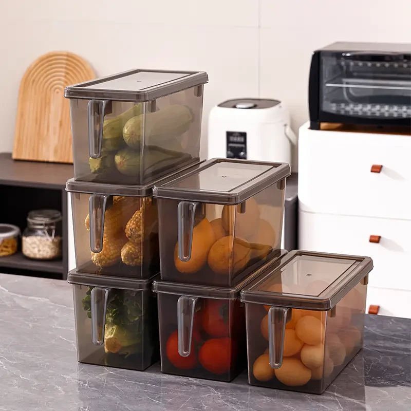 便携带盖大容量家用上班族便当盒双层饭盒冰箱厨房家用儿童适用塑