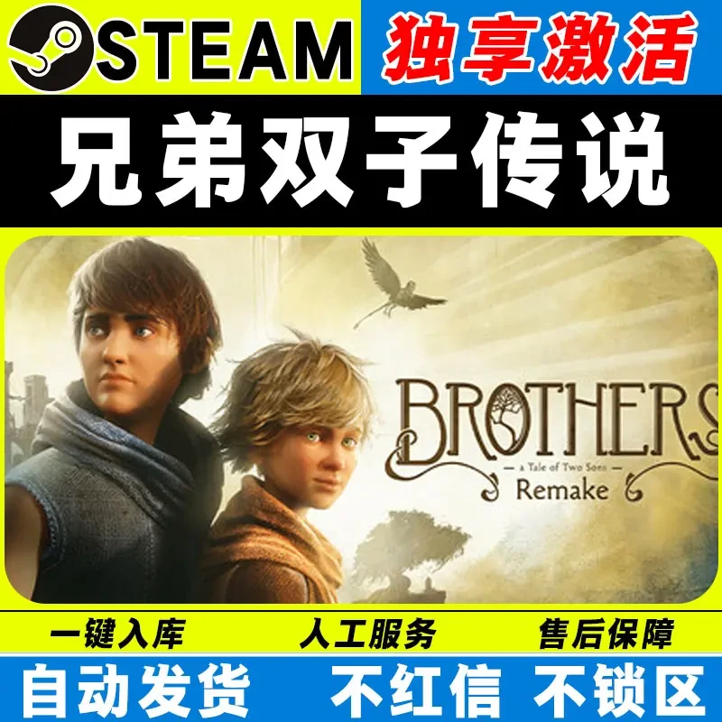 兄弟双子传说重制版 steam激活码全DLC cdk 激活入库 电脑