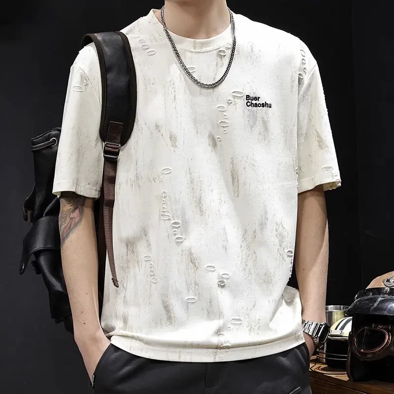 短袖t桖男运动夏季半袖宽松潮圆领时尚休闲百搭