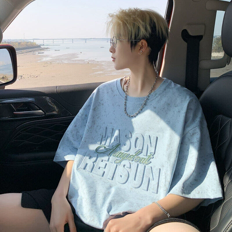 体恤百搭潮流重磅情侣宽松休闲时尚美式打底衫简约潮牌薄款男友风