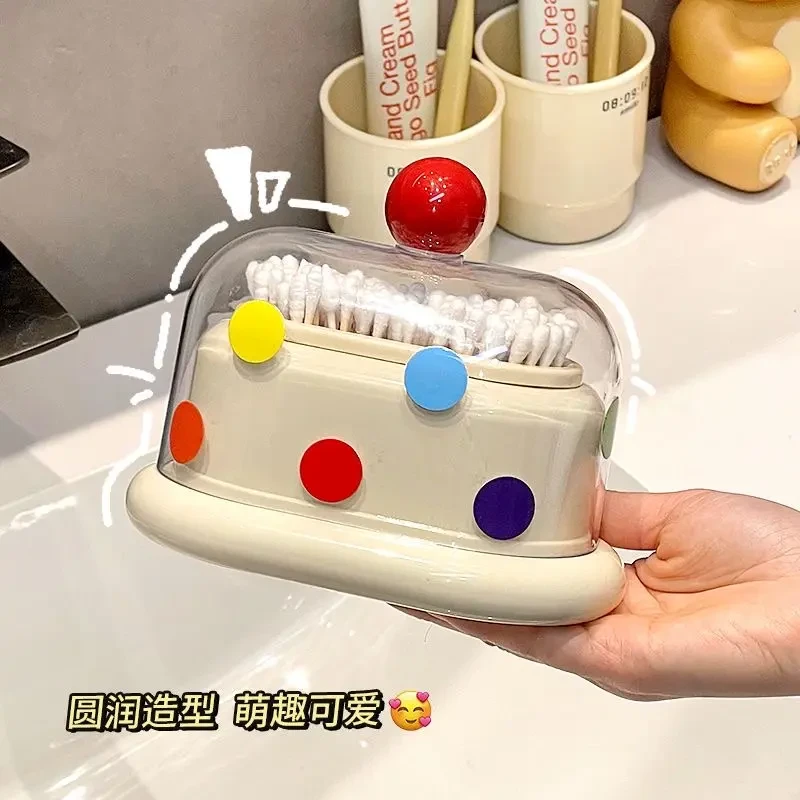 千姑娘多巴胺牙签盒高级牙签筒新款牙线牙签二合一收纳家用高档