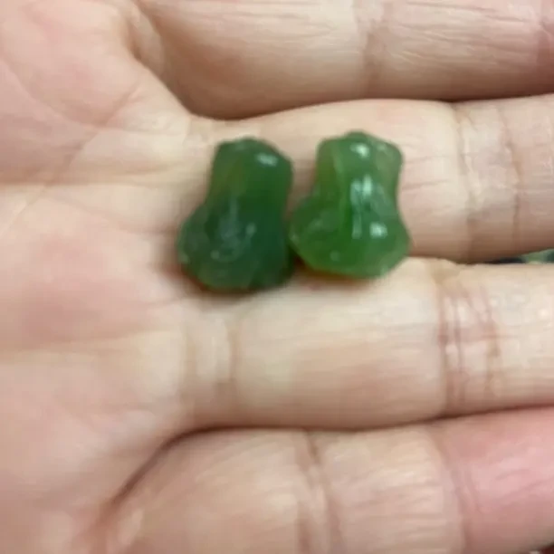 和田玉碧玉白菜雕刻精美寓意招财转运