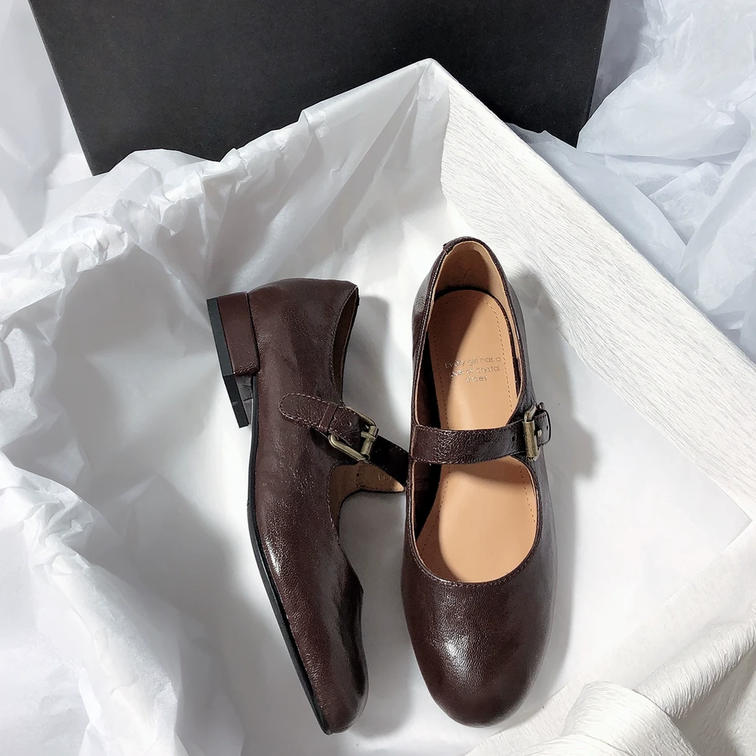 森屿海巷 简约日常气质一字带百搭优雅玛丽珍通勤春季单鞋女