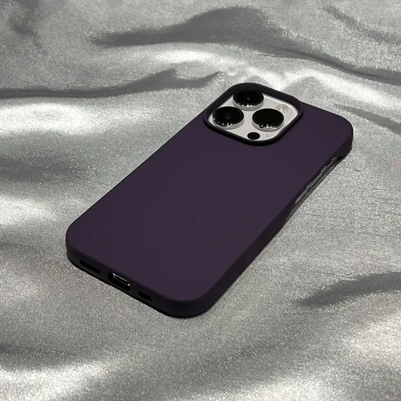 新款网红适用苹果16Promax硅胶半包手机壳15/14/13简约防摔保护套
