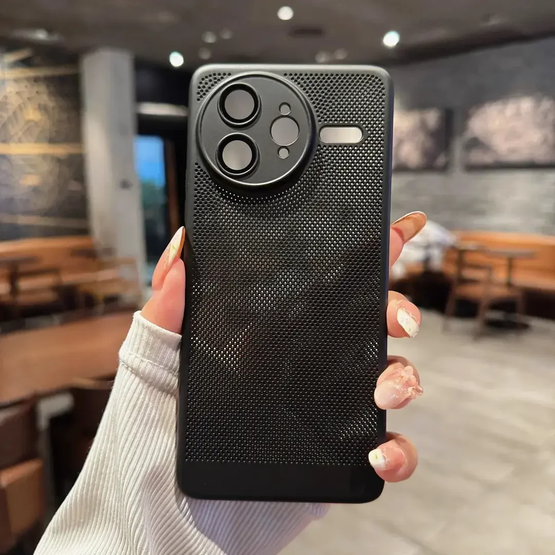 适用红米k80Pro手机壳超薄蜂窝散热k80至尊版镜头全包k70pro防摔