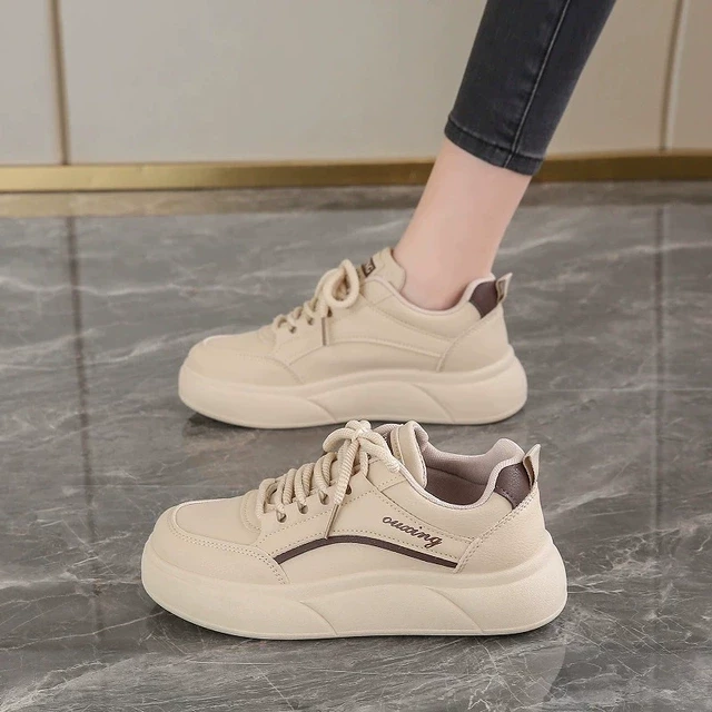 春季女鞋2025新款小白鞋女百搭韩版ins女学生厚底运动板鞋休闲鞋