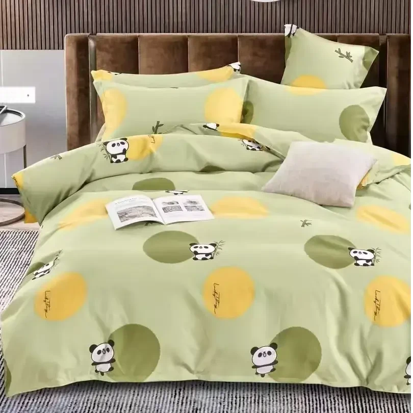 【精工印花单人床单-小竹熊】加厚棉牛奶绒保暖秋冬新款单人床单